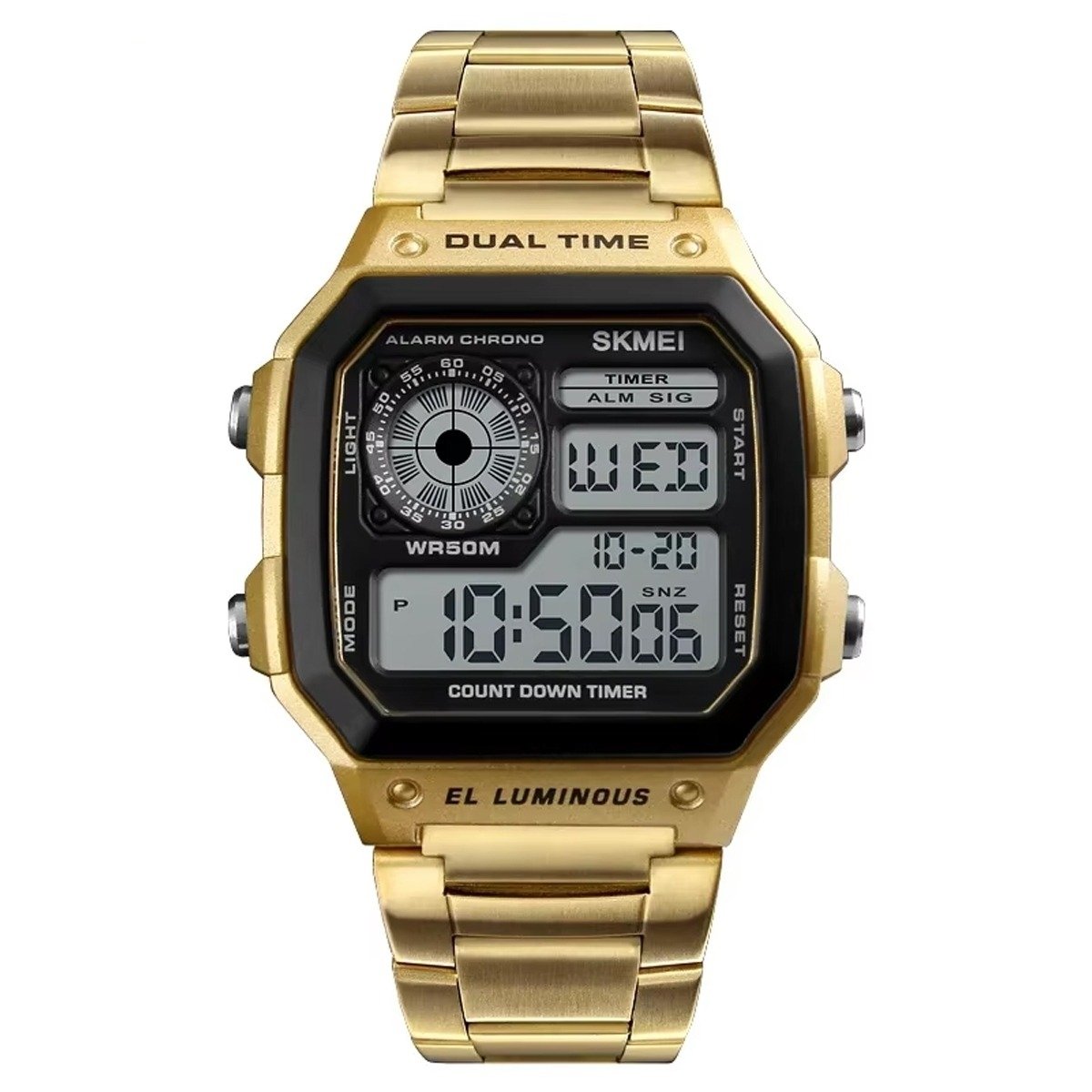 Relógio Masculino Skmei Digital 1335 Dourado (DCRE: 2024/31547-4) Dourado 3