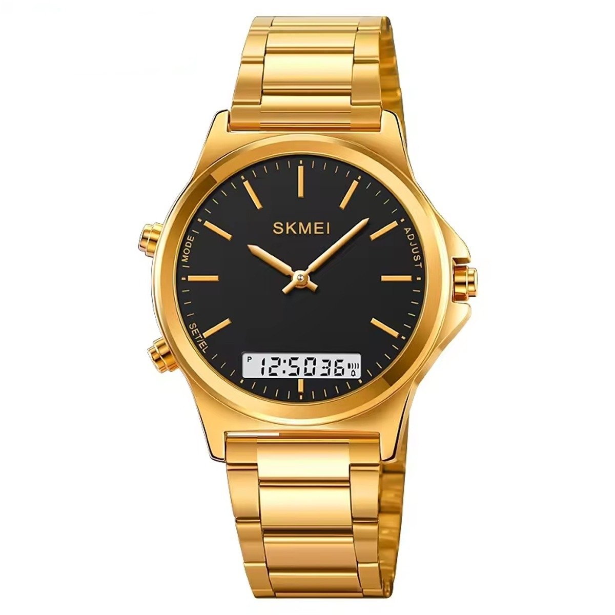 Relógio Unissex Skmei AnaDigi 2120 Dourado (DCRE: 2024/10935-1)