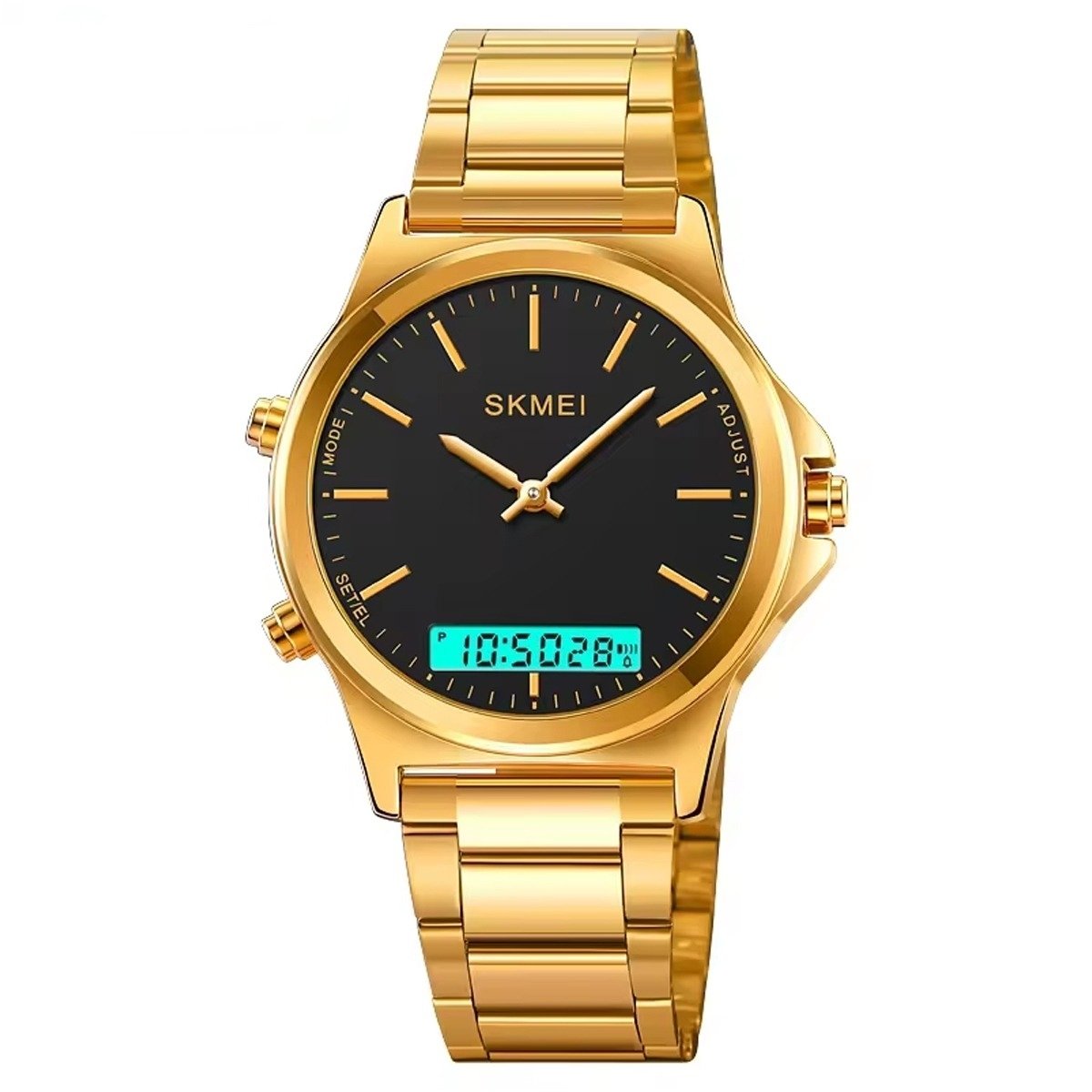 Relógio Unissex Skmei AnaDigi 2120 Dourado (DCRE: 2024/10935-1) Dourado 2
