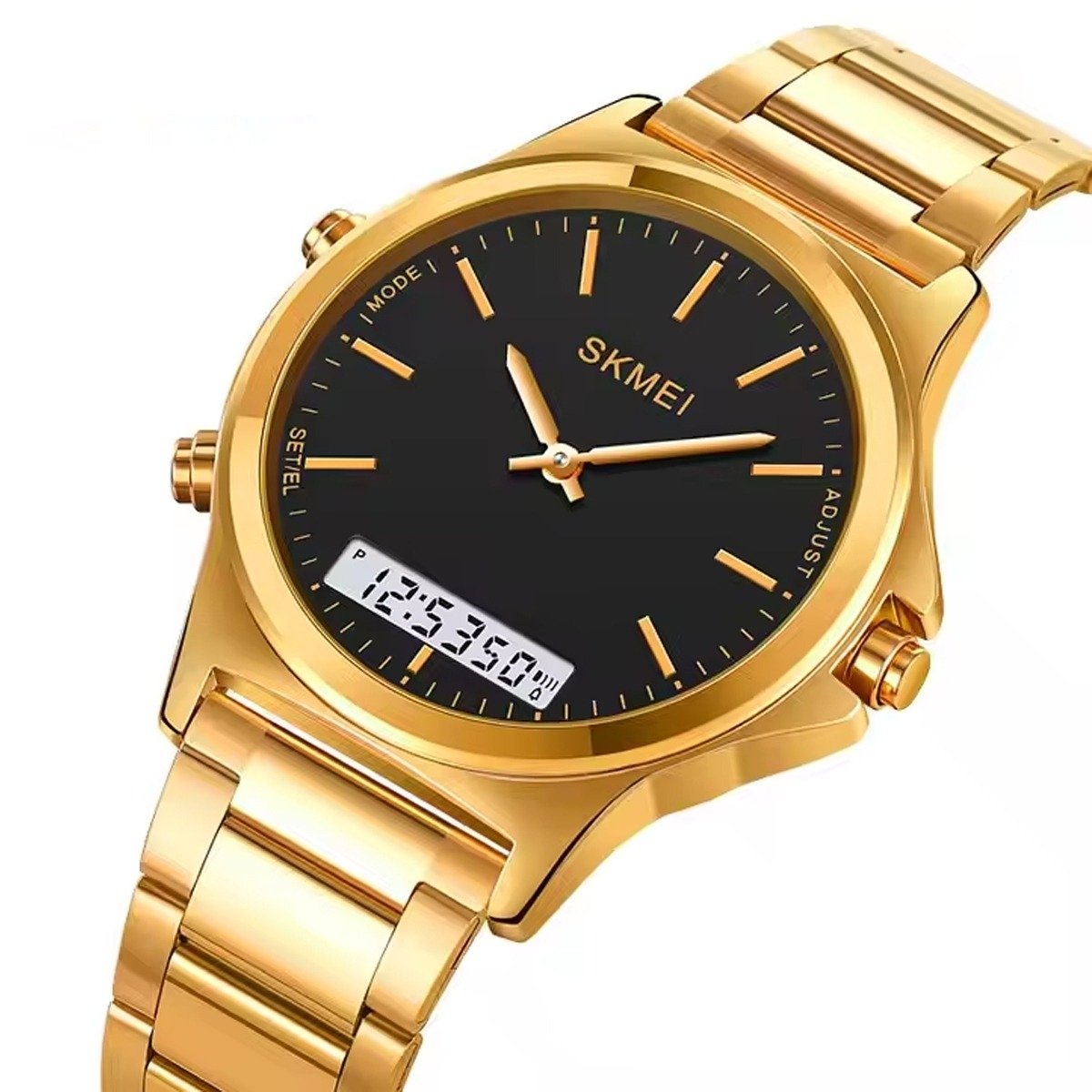Relógio Unissex Skmei AnaDigi 2120 Dourado (DCRE: 2024/10935-1) Dourado 3