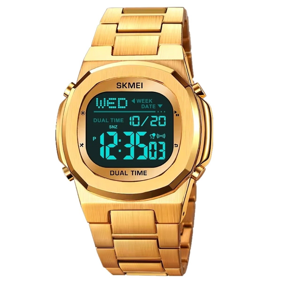 Relógio Masculino Skmei Digital 2004 Dourado (DCRE: 2024/10594-1 ) Dourado 3