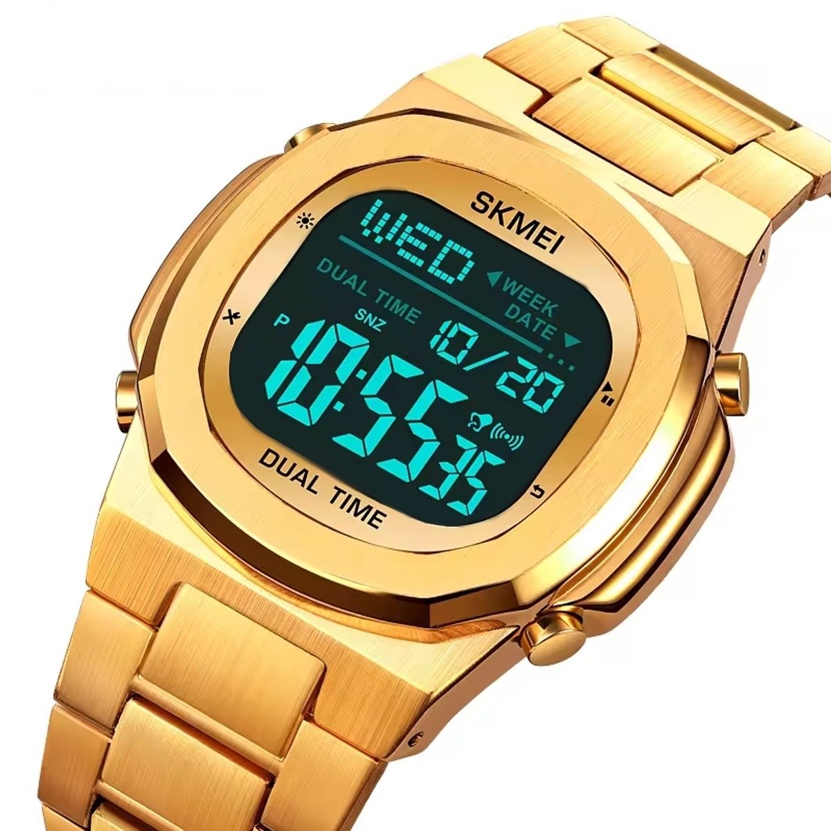 Relógio Masculino Skmei Digital 2004 Dourado (DCRE: 2024/10594-1 ) Dourado 4