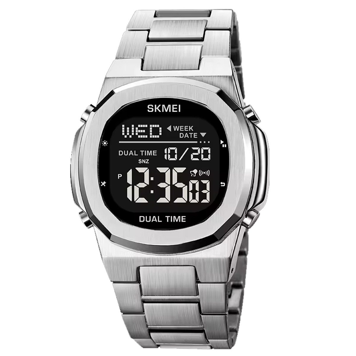 Relógio Masculino Skmei Digital 2004 Prata (DCRE: 2024/10594-1) Prata 2