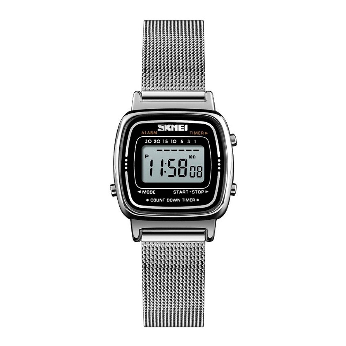 Relógio Feminino Skmei Digital 1901 Prata (DCRE: 2024/10590-9 )