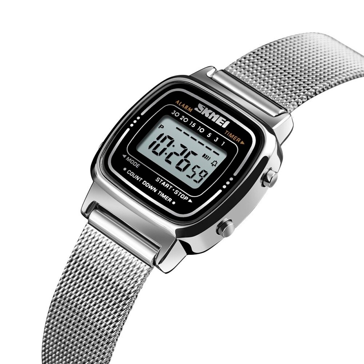 Relógio Feminino Skmei Digital 1901 Prata (DCRE: 2024/10590-9 ) Prata 2