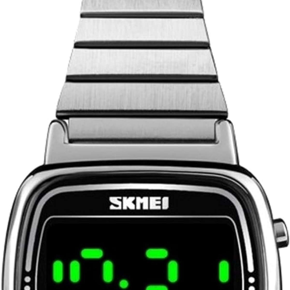 Relógio Feminino Skmei Digital 1543 Prata (DCRE: 2022/10120-5) Prata 5