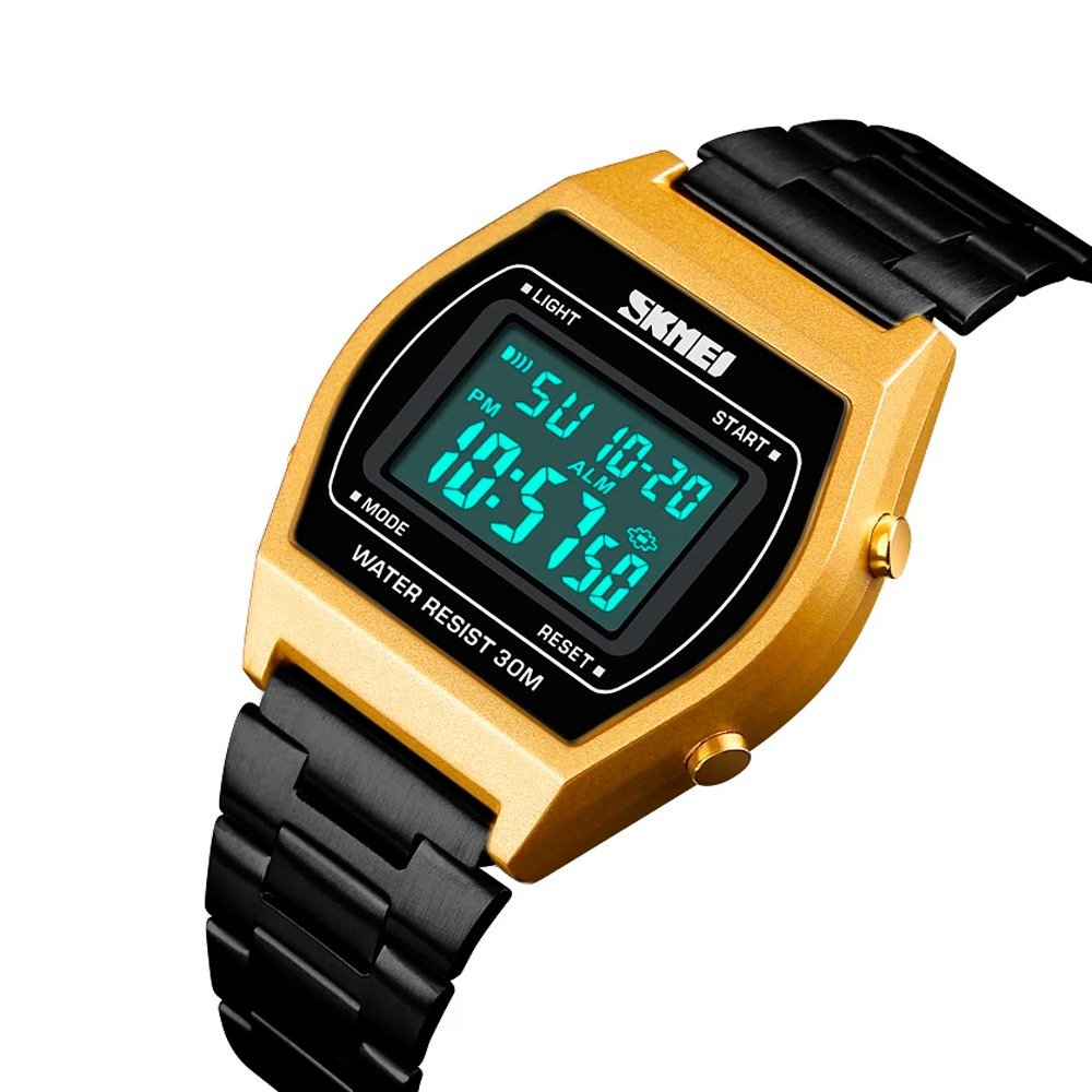 Relógio Feminino Skmei Digital 1328 Preto e Dourado Dourado/Preto 3