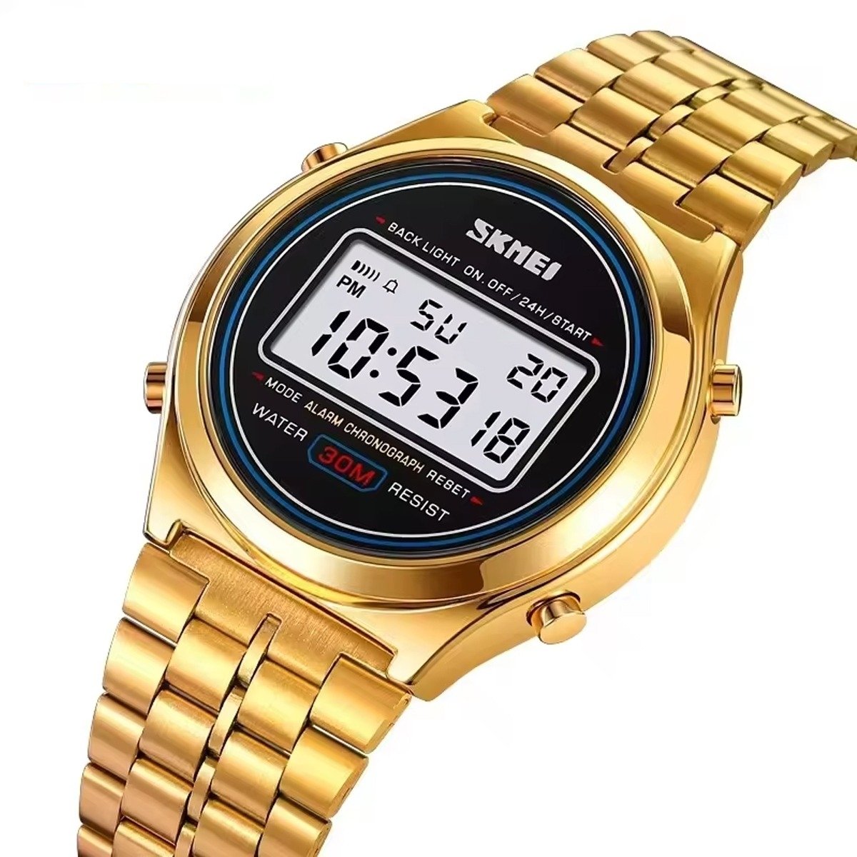 Relógio Unissex Skmei Digital 2146 Dourado (DCRE: 2024/10591-7 ) Dourado 3