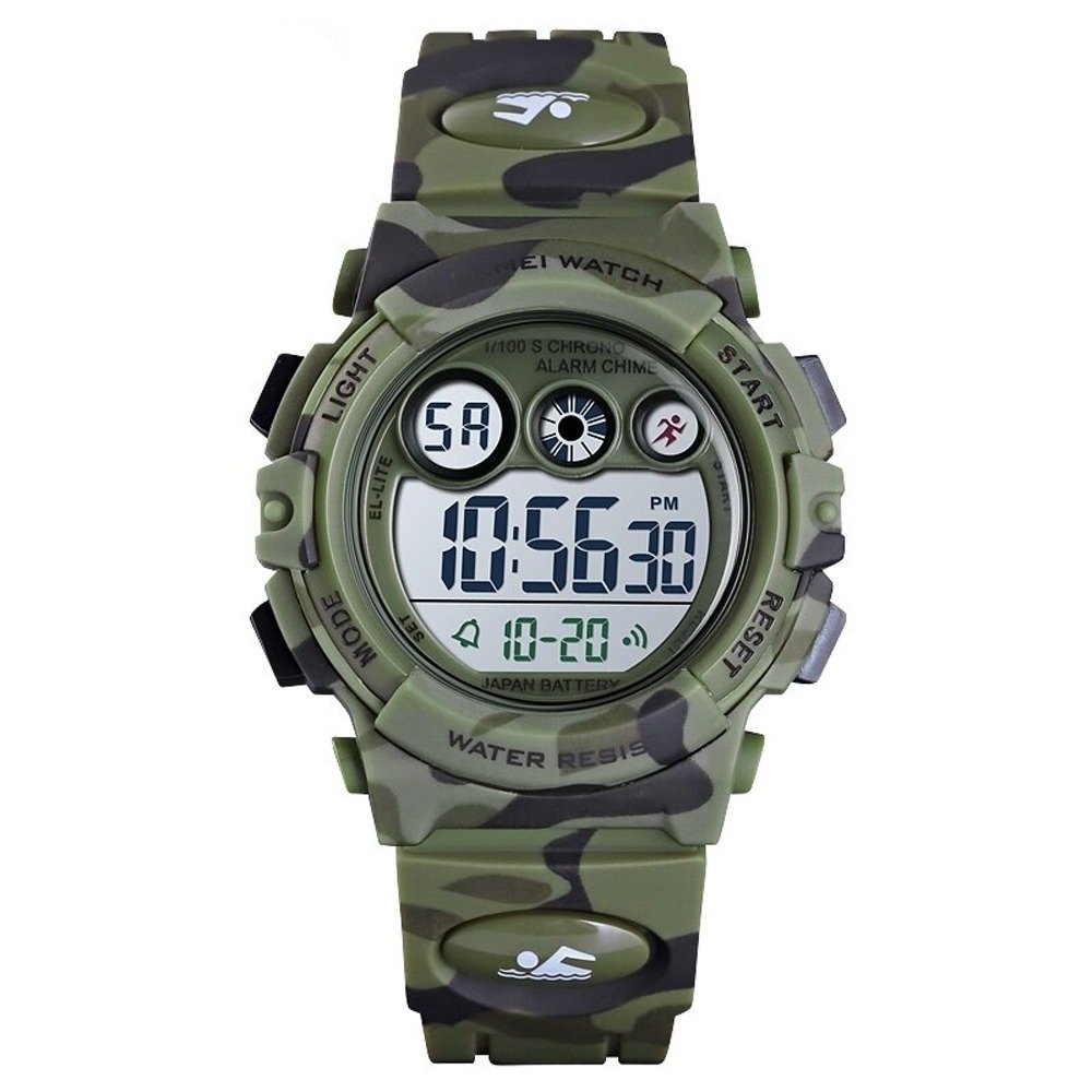 Relógio Menino Skmei Digital 1547 Verde Camuflado (DCRE: 2022/10241-4)