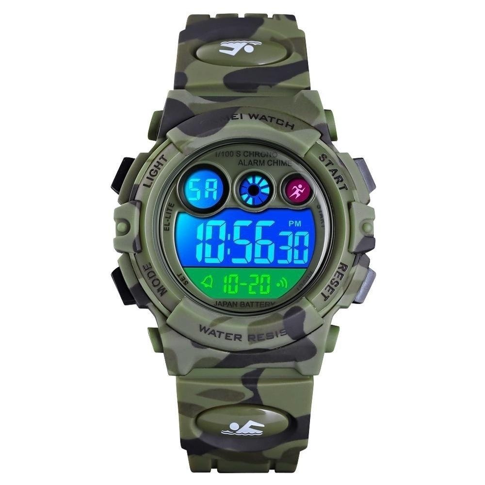 Relógio Menino Skmei Digital 1547 Verde Camuflado (DCRE: 2022/10241-4) Verde 2