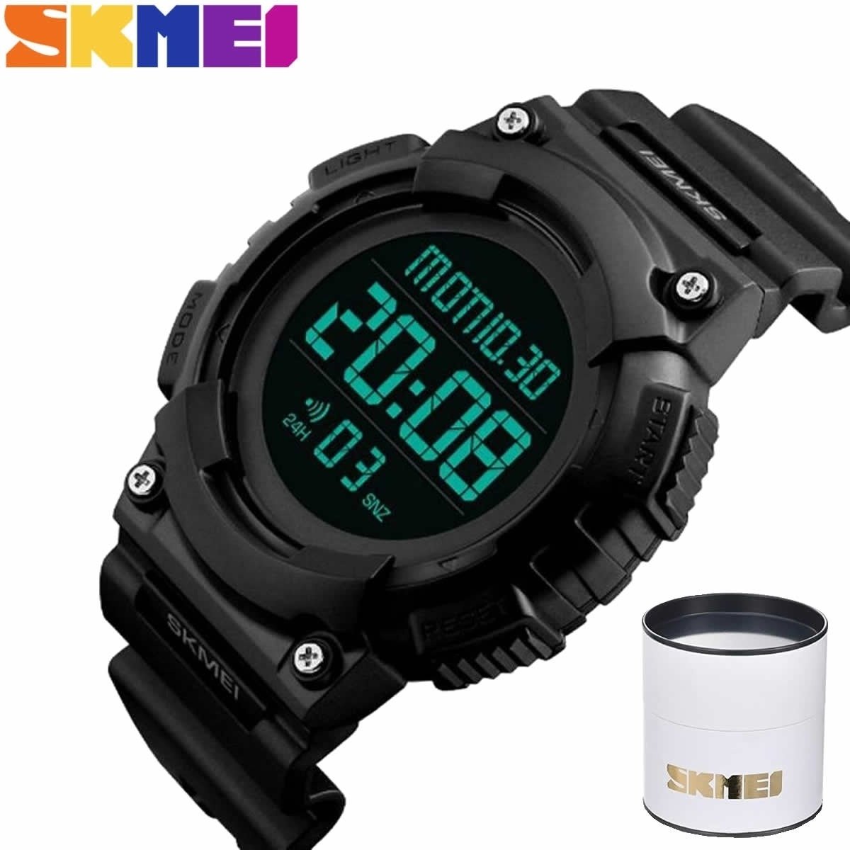 Relógio Masculino Skmei Digital 1248 Preto (DCRE: 2022/09373-3) Preto 3