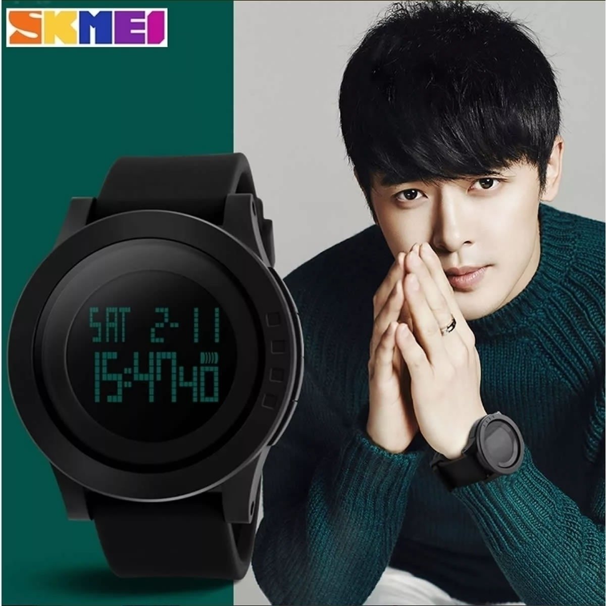 Relógio Masculino Skmei Digital 1142 Preto (DCRE: 2022/09753-4) Preto 8