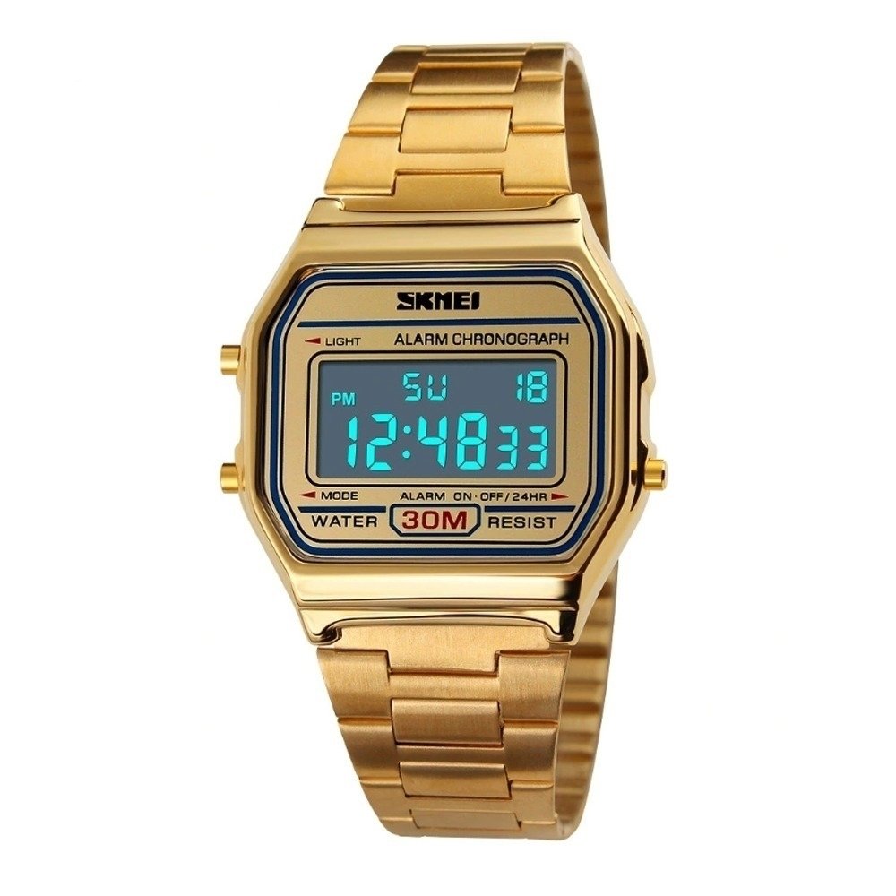 Relógio Unissex Skmei Digital 1123 Dourado (DCRE: 2022/09131-5) Dourado 2