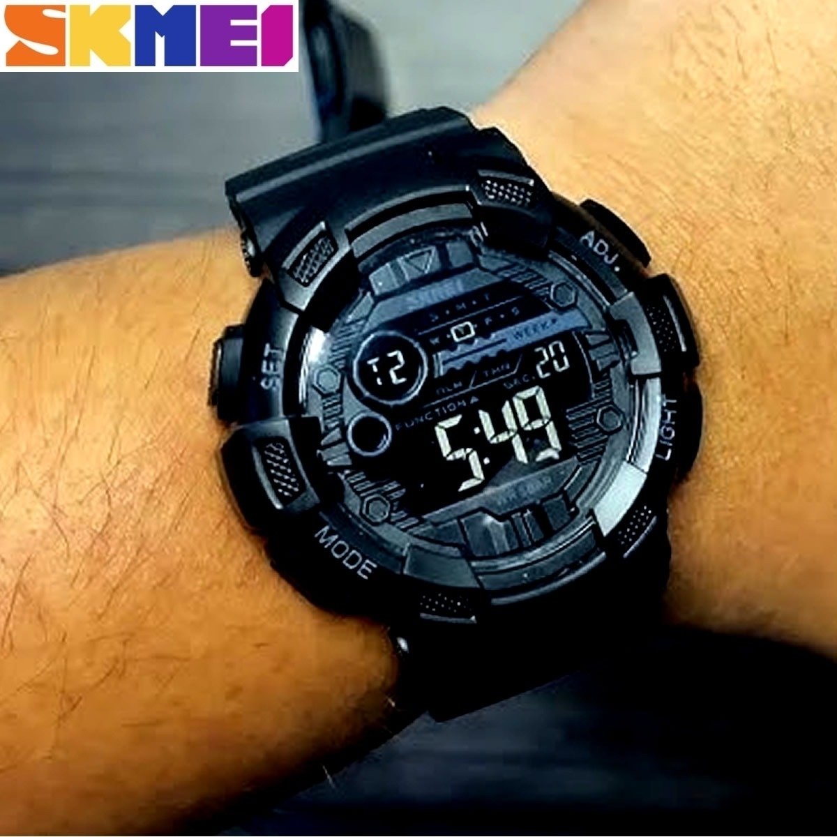 Relógio Masculino Skmei Digital 1243 Preto (DCRE: 2022/09098-0) Preto 3