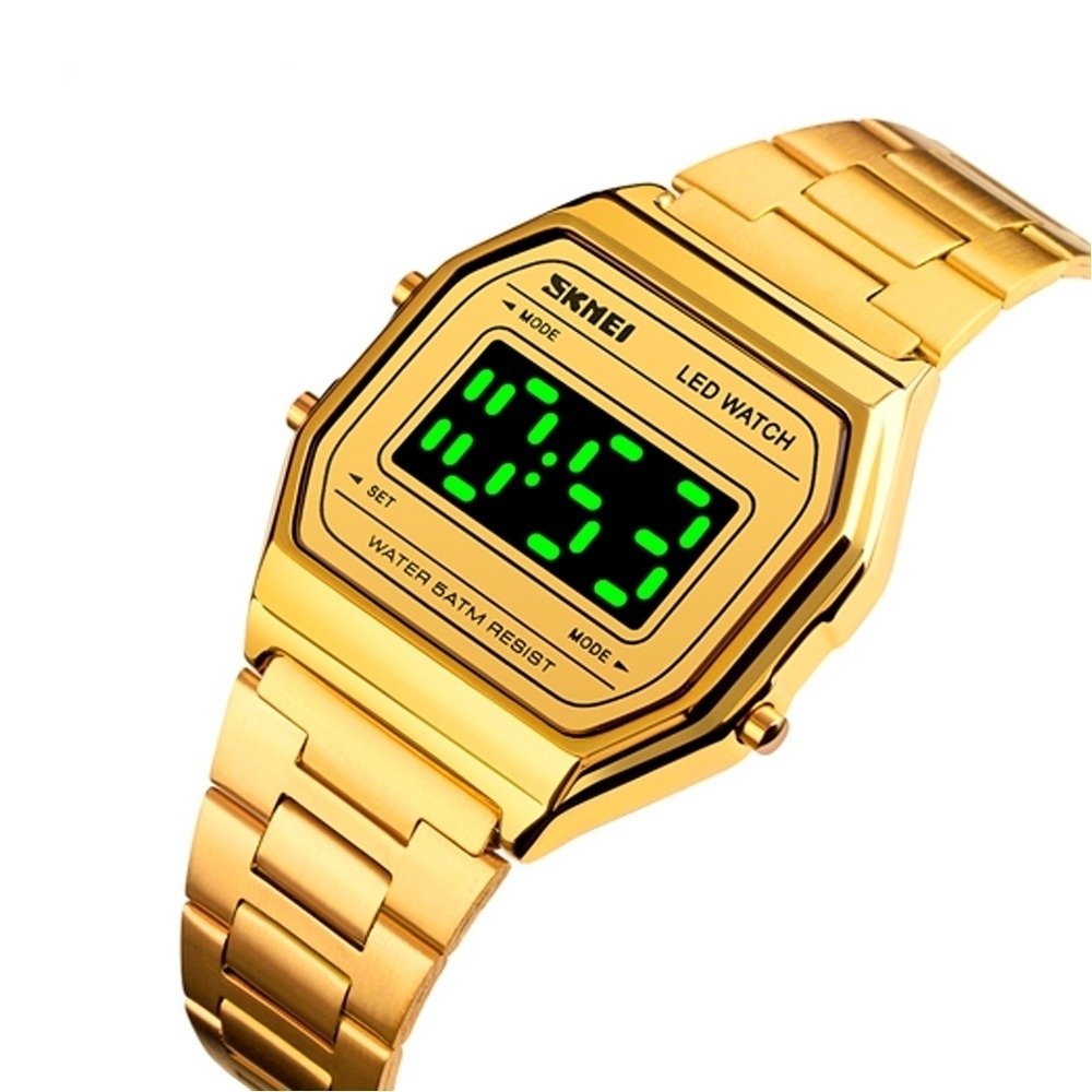 Relógio Unissex Skmei Digital 1646 Dourado (DCRE: 2022/06726-0) Dourado 2