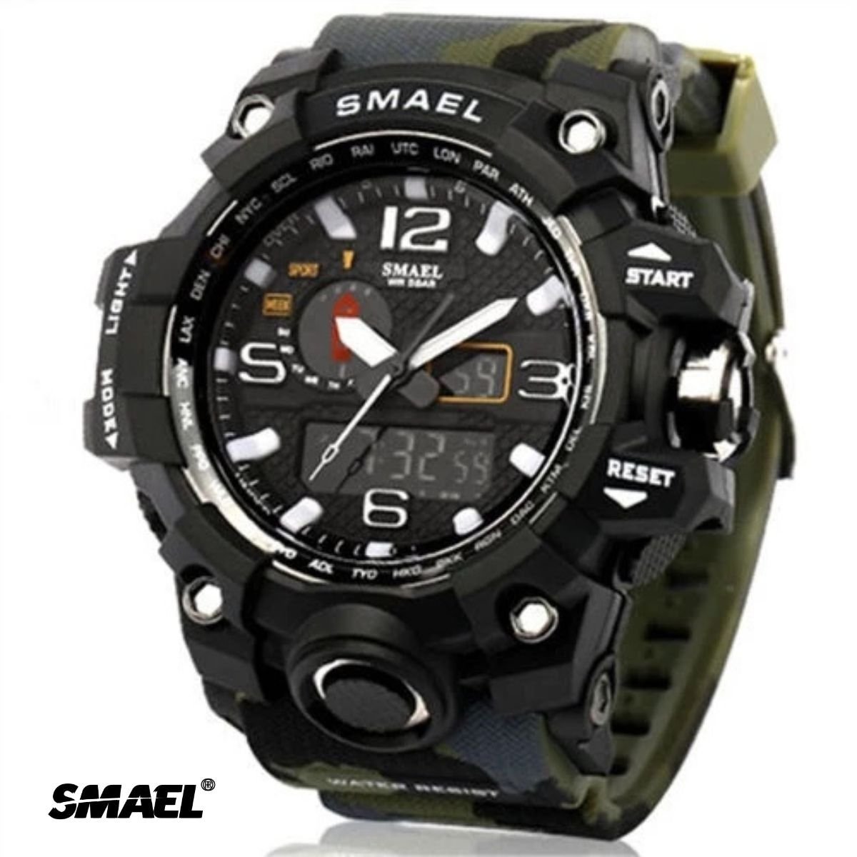 Relógio Masculino Smael AnaDigi 1545D Camuflado e Preto (DCRE: 2024/18132-0) Preto 3