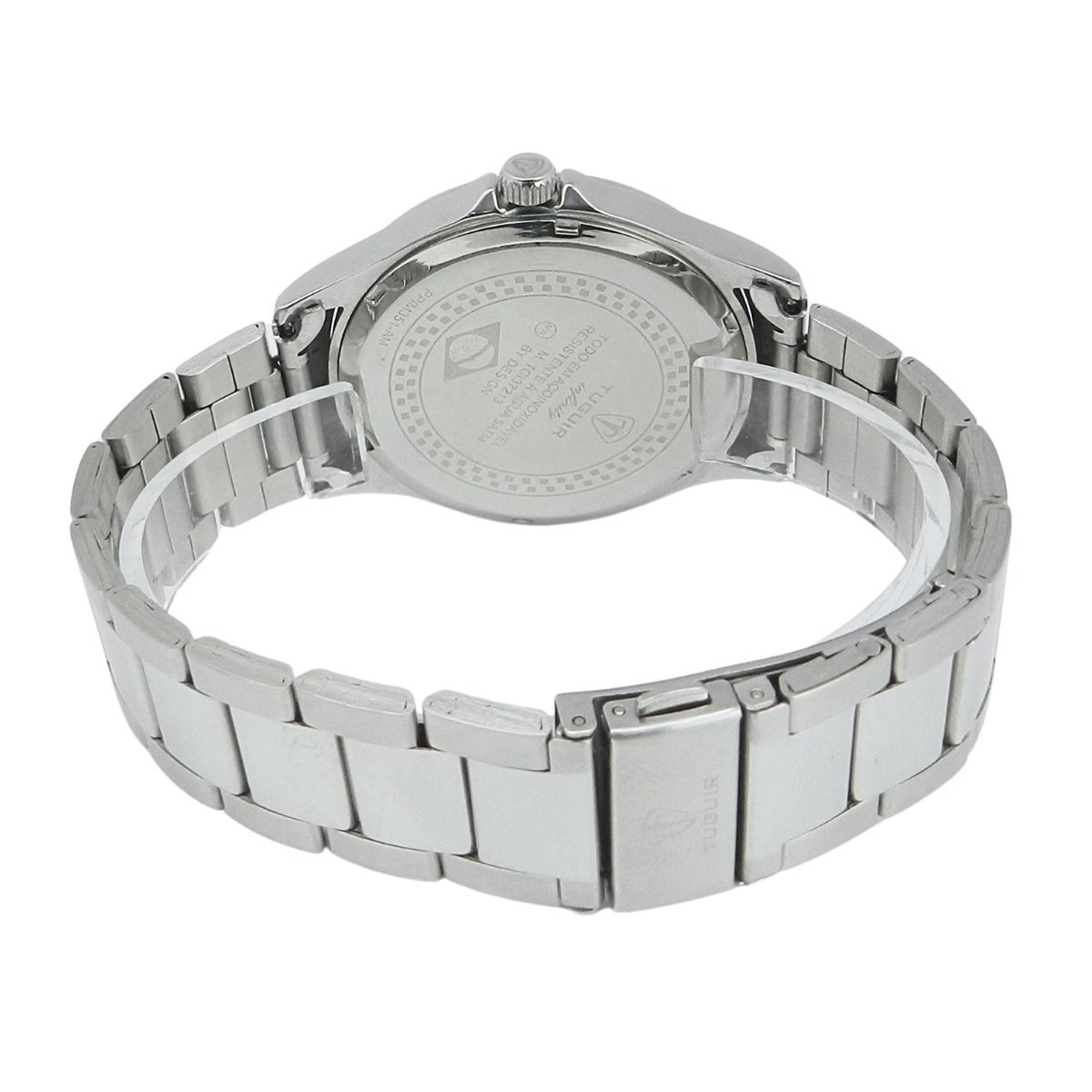 Relógio Masculino de Aço Tuguir Analógico Infinity TGI37213 Prata e Azul (DCRE: 2026/08233-7) Prata 6