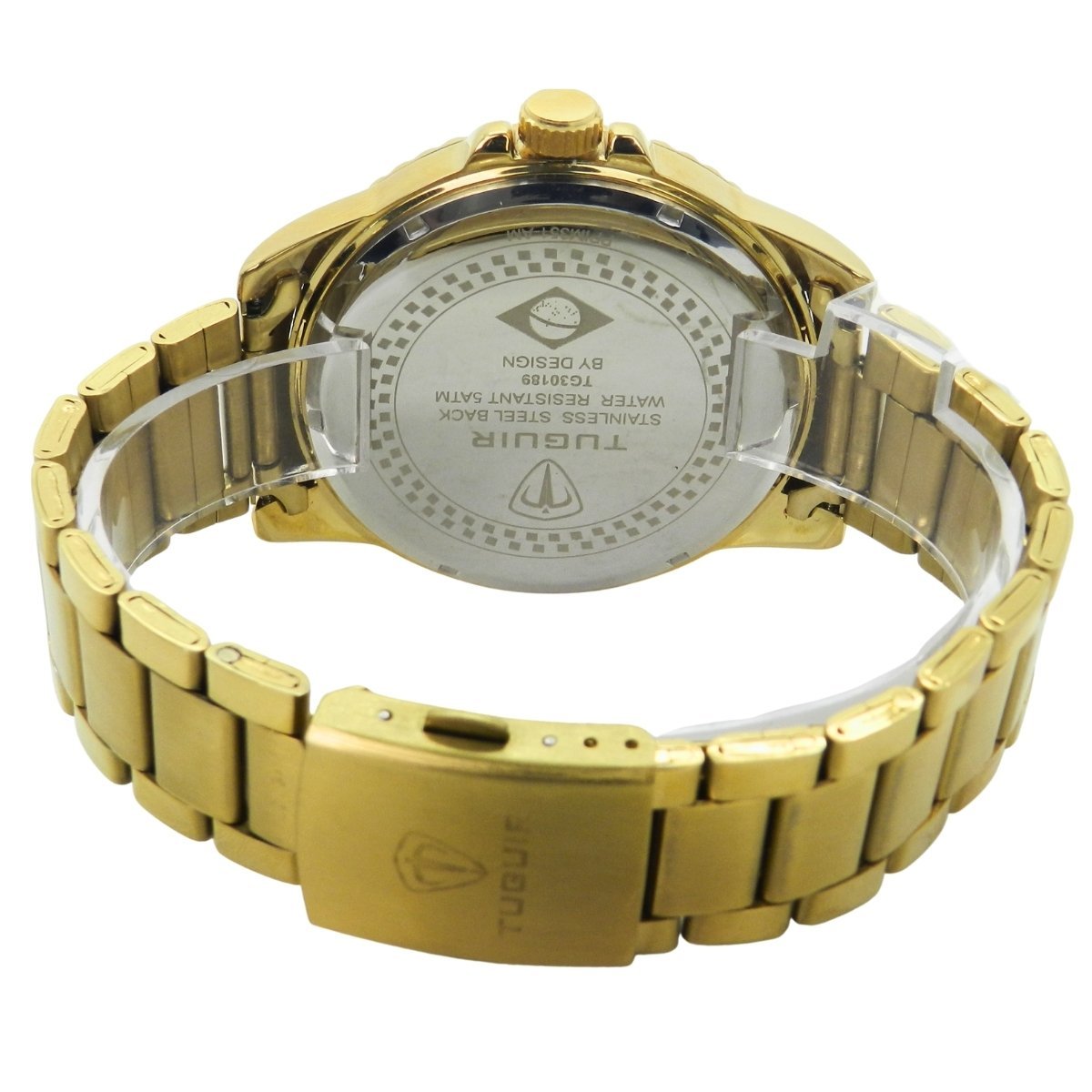 Relógio Masculino Tuguir Analógico TG157-8C Dourado e Dourado e Preto (DCRE: 2023/01610-4) Dourado 5