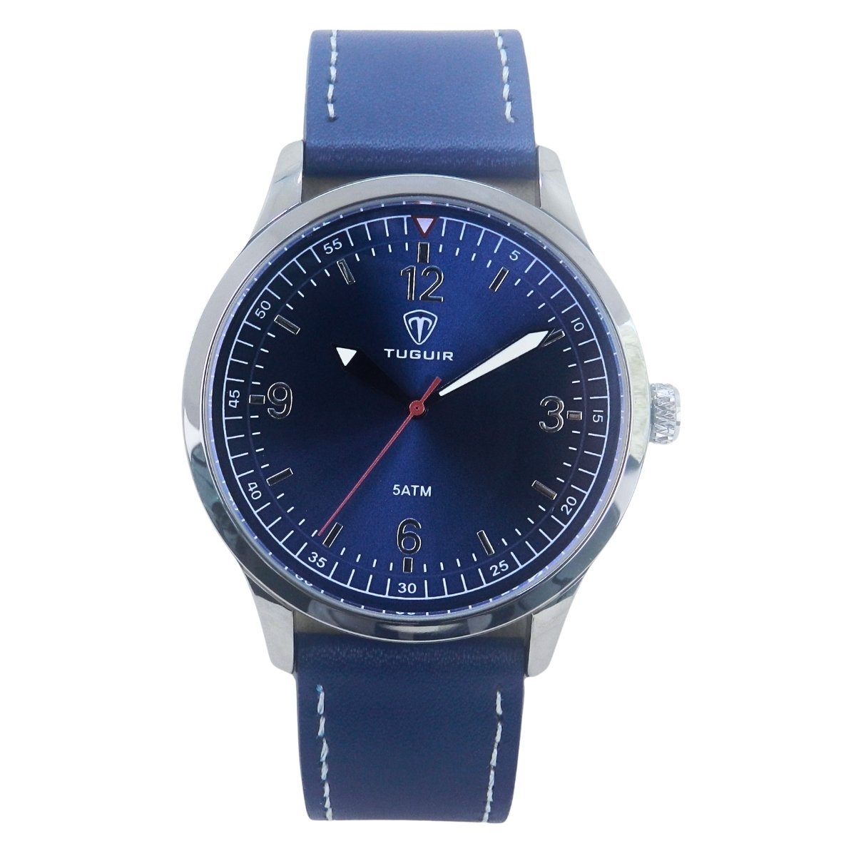 Relógio Masculino Tuguir Analógico TG221 Azul e Prata (DCRE: 2023/04993-2)