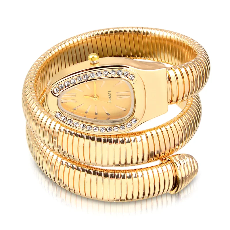 Relogio Snake Dourado- Gold