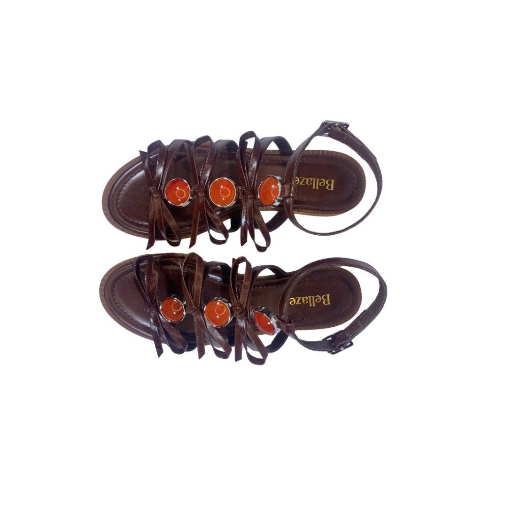 Rasteira Bellaze Cacau Marrom 2