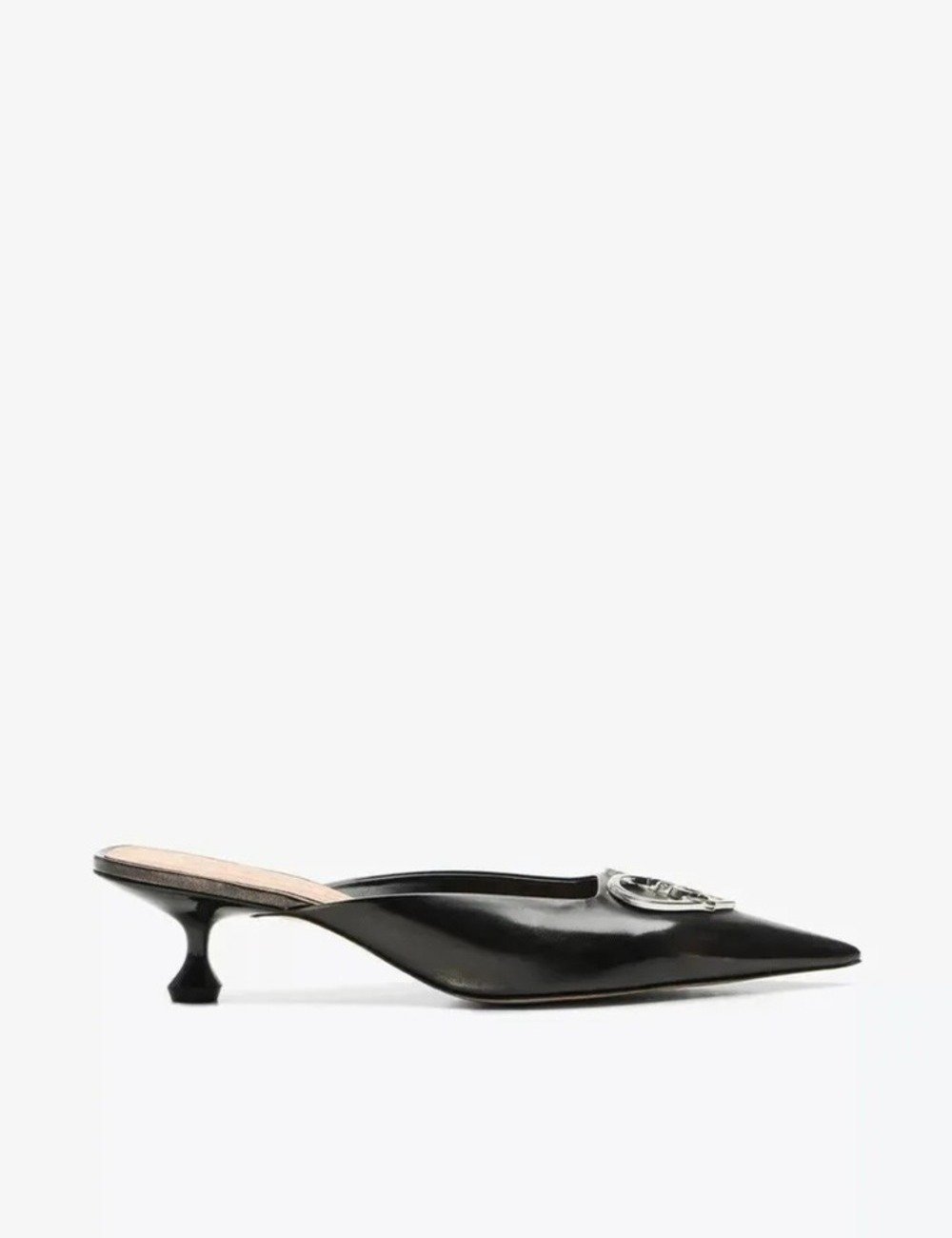 Scarpin Vicenza Metalizado Preto