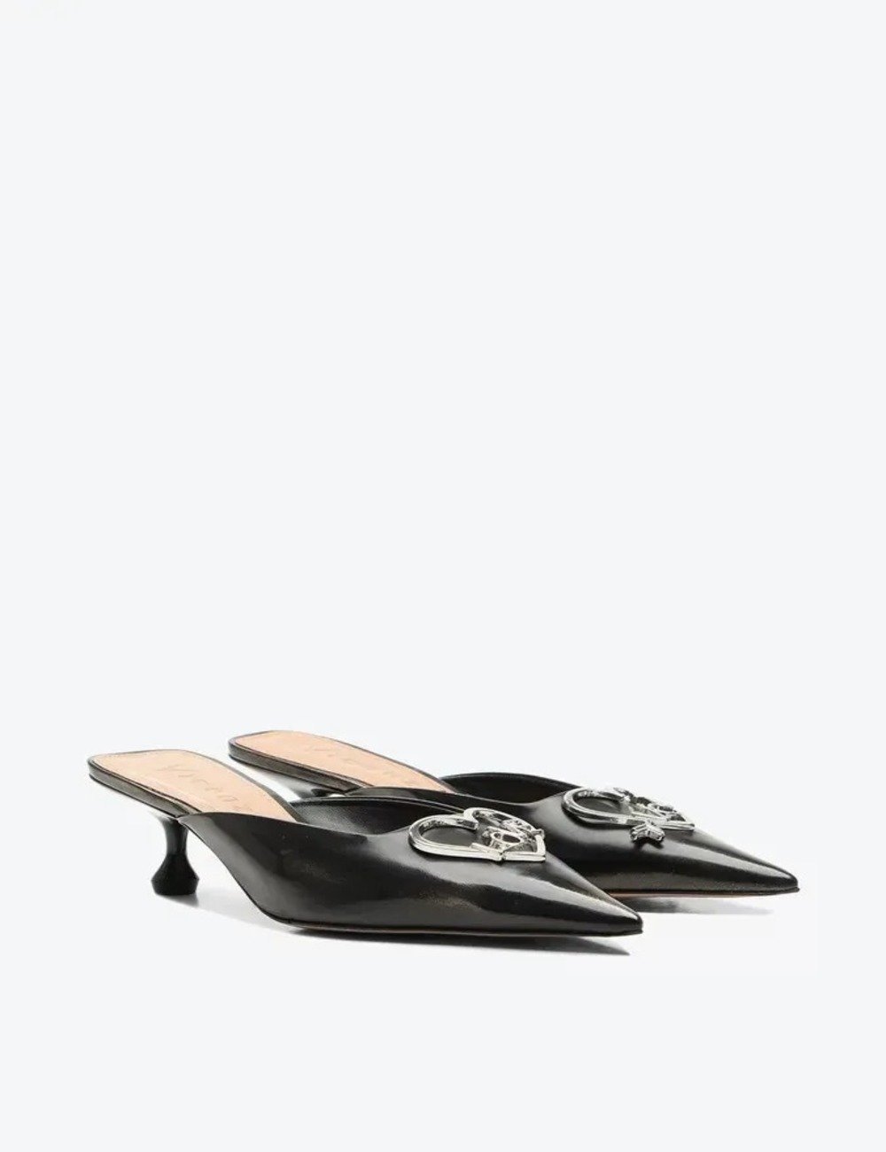Scarpin Vicenza Metalizado Preto Preto 3