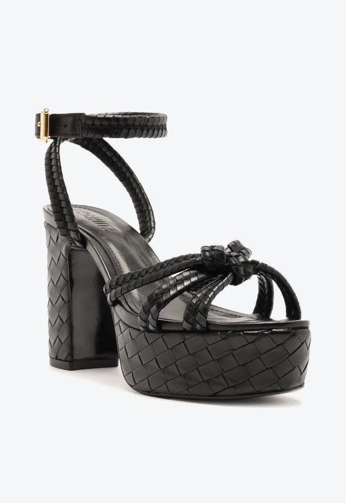 Sandália Schutz Alta Preto Preto 3
