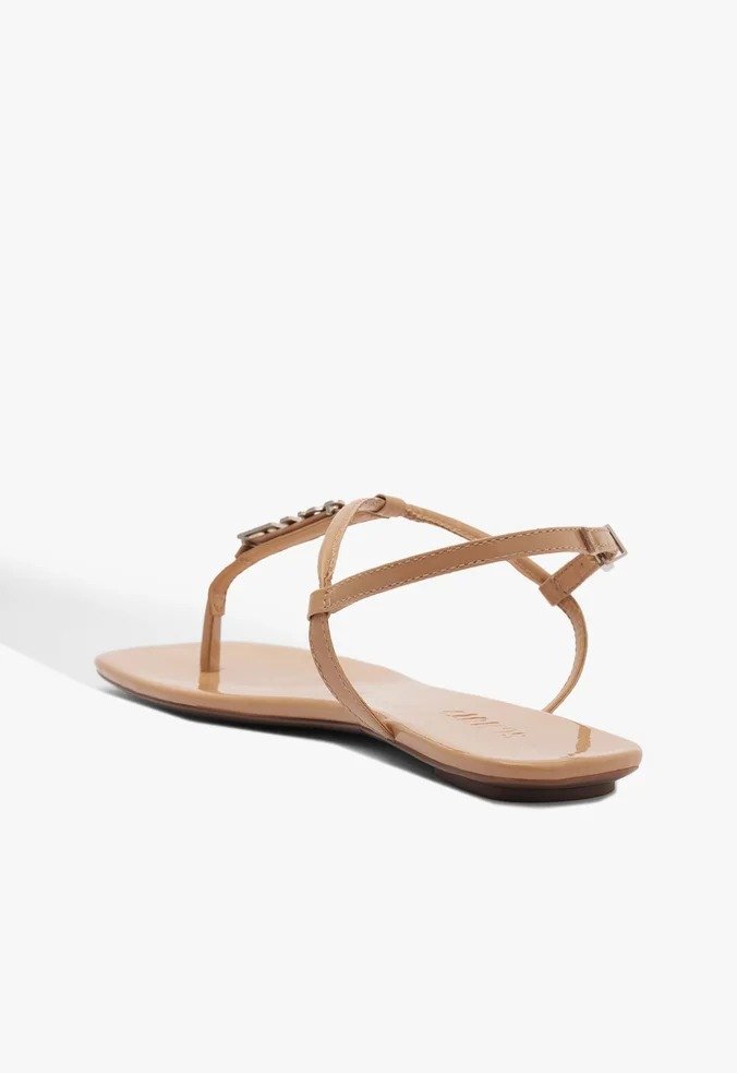 Sandália Rasteira  Schutz Nude Bege 3