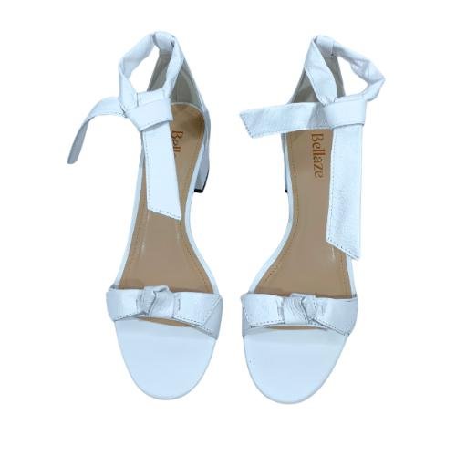 Sandália Bellaze Salto Bloco Branca Branco 3
