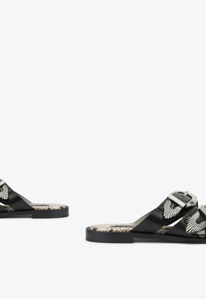 Rasteira Schutz Preto  Preto 2