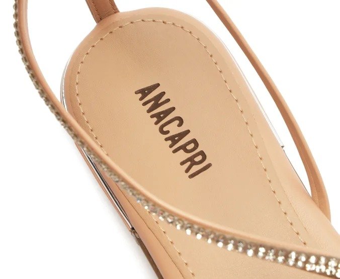 Sandália Anacapri Tiras Finas Glam Bege Bege 3