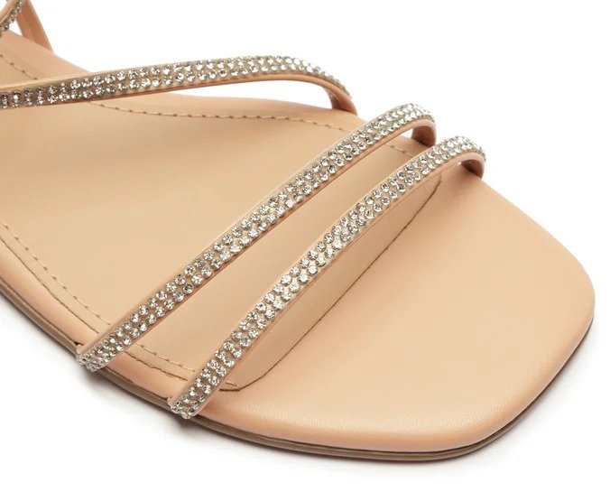 Sandália Anacapri Tiras Finas Glam Bege Bege 4