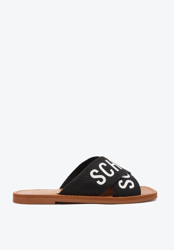 Rasteira Schutz De X Preto Preto 1