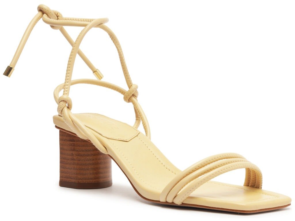 Sandalia Schutz Salto Bege 