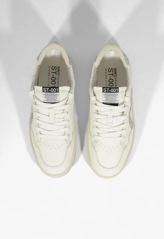 Tênis Schutz ST 001 Brilho Branco Branco 2