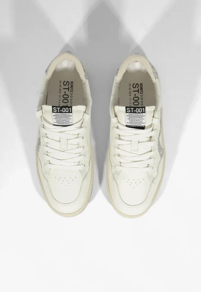 Tênis Schutz ST 001 Brilho Branco Branco 2