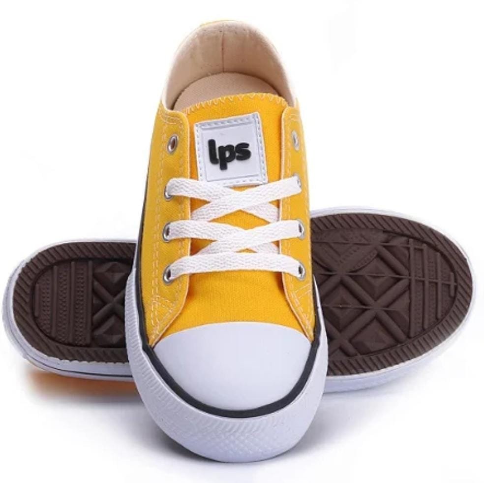 Tênis Infantil World Colors  Plataforma Amarelo Amarelo 2