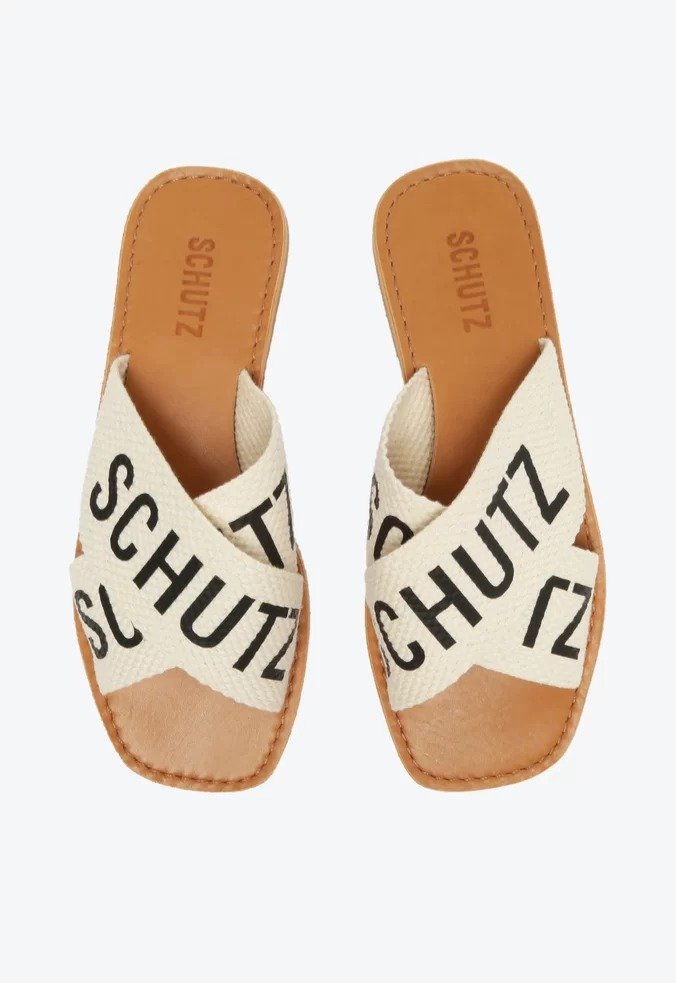 Rasteira Schutz De X Off White Bege 3