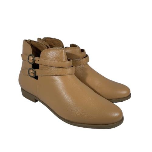 Bota Via Mia  Preto Bege 2