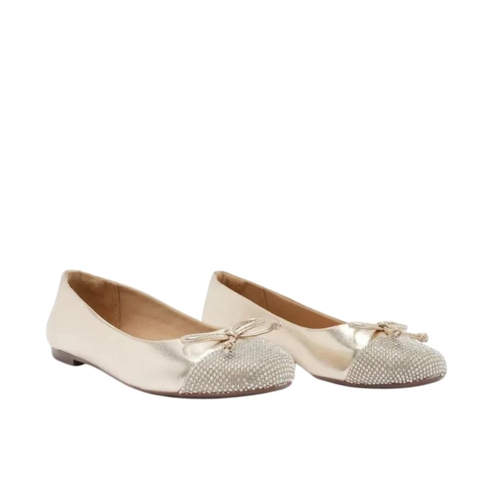 Sapatilha Anacapri Com Brilho Dourada Dourado 2