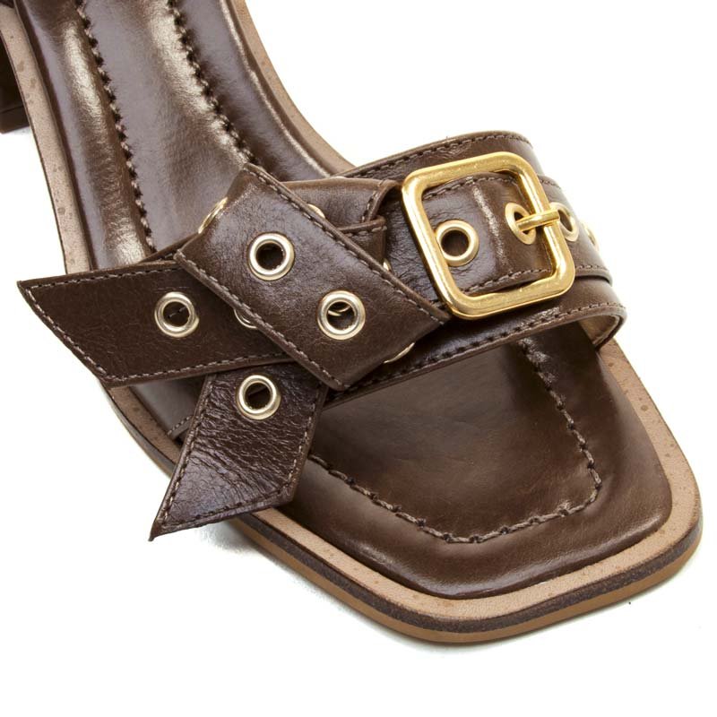 Sandália Cecconello  Marrom Marrom 3