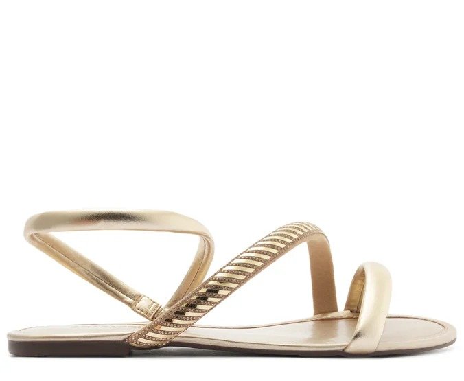 Sandália Rasteira Anacapri Dourada