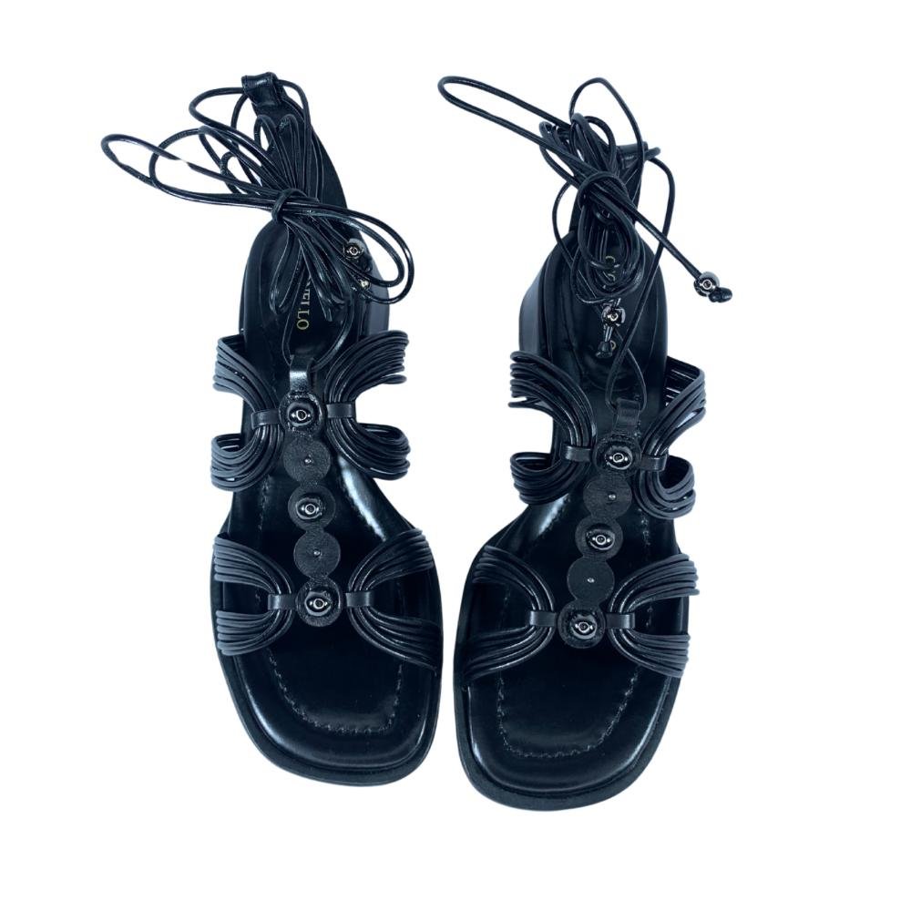 Sandália Cecconello  Preto Preto 2