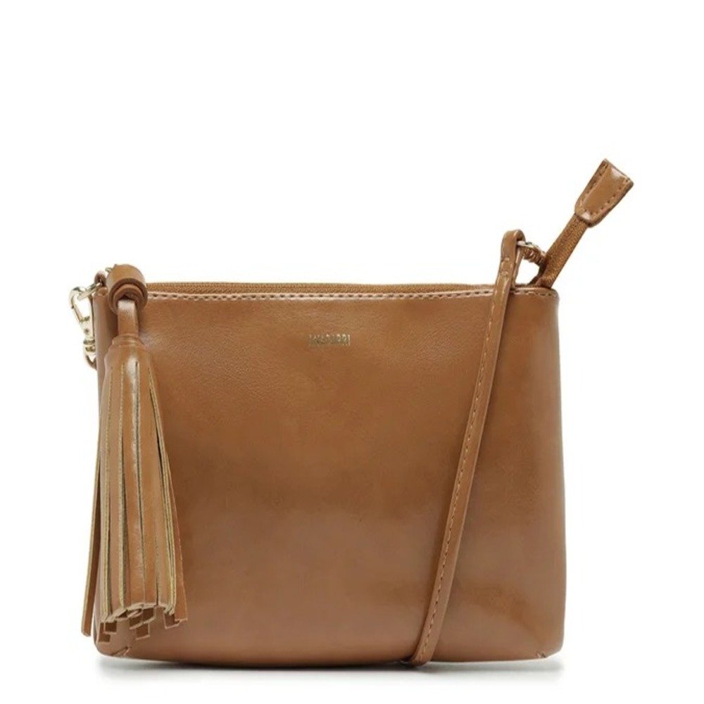 Bolsa Anacapri Tiracolo Média Tassel Camel Marrom 1