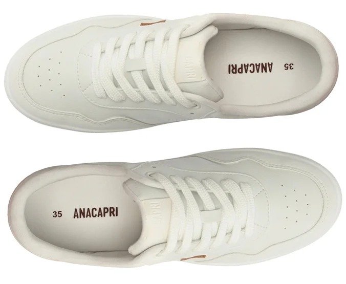 Tênis Anacapri Listra Dupla Branco  Branco 2