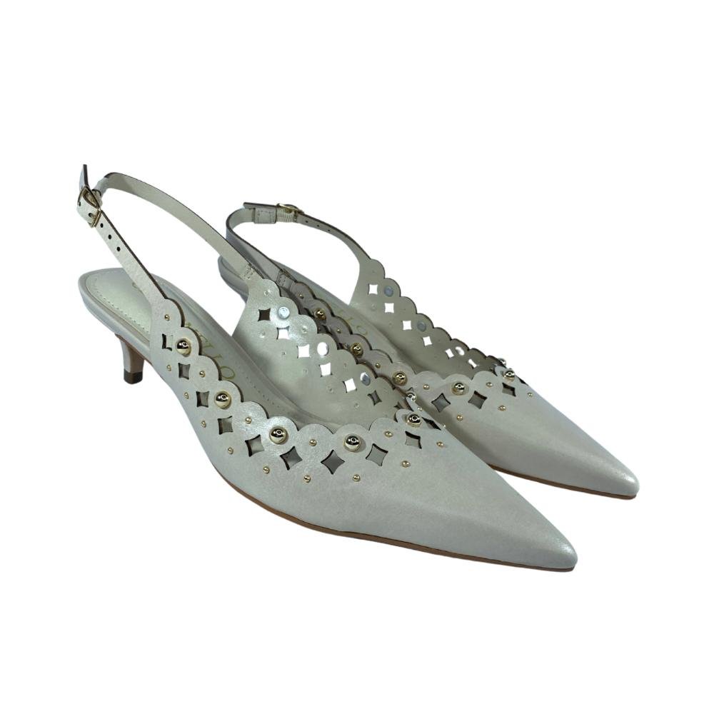 Slingback Cecconello Off White Branco 2