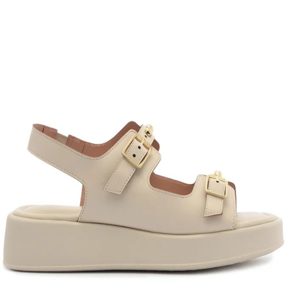 Papete Anacapri Plataforma Fivela Off White