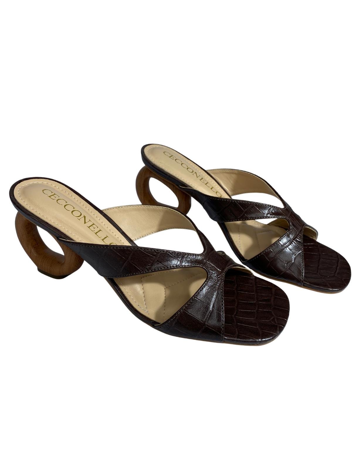 Tamanco Cecconello  Marrom Marrom 2