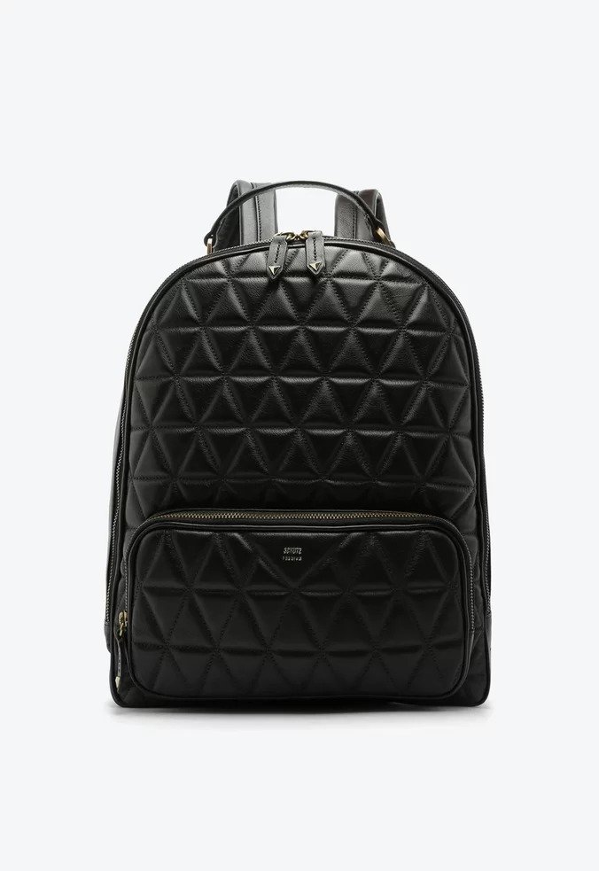 Mochila Schutz Couro Matelassê Preta